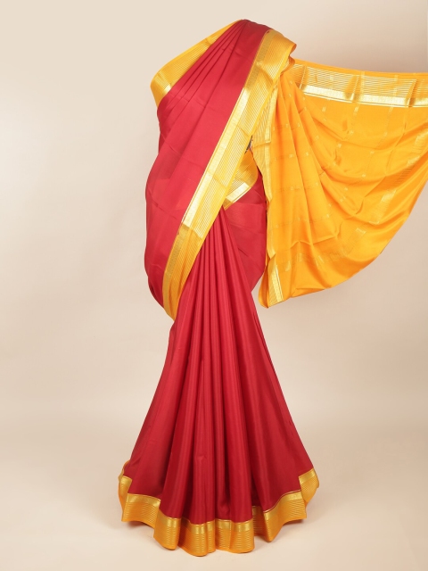 

Pothys Red & Yellow Art Silk Saree