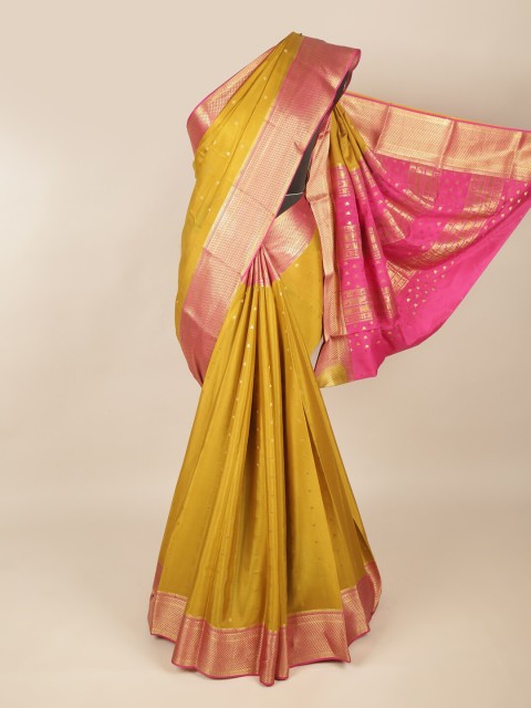 

Pothys Green & Pink Woven Design Zari Art Silk Saree