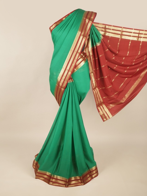 

Pothys Green & Maroon Zari Art Silk Saree