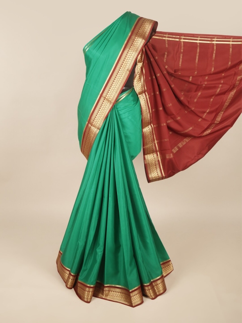 

Pothys Green & Maroon Art Silk Saree