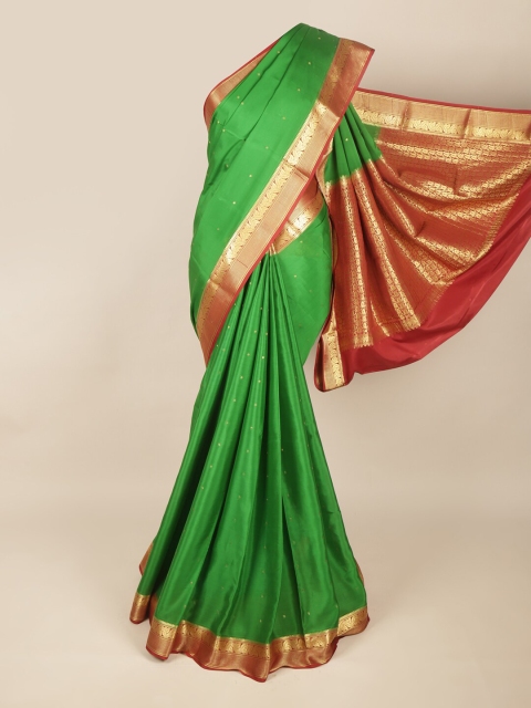 

Pothys Green & Maroon Woven Design Zari Art Silk Saree