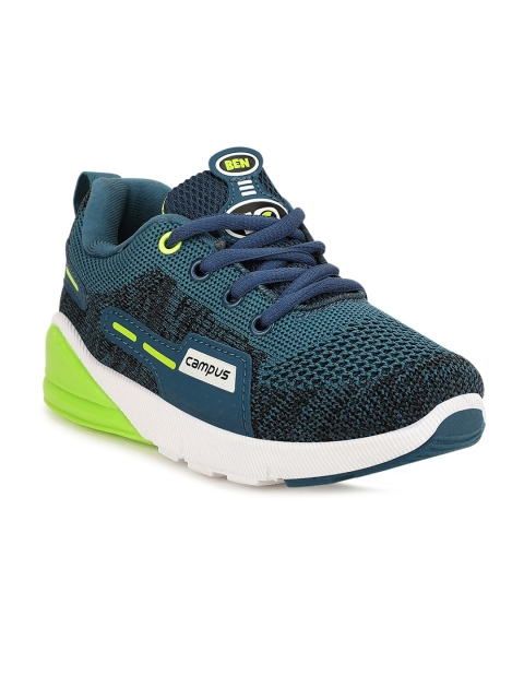 

Campus Unisex Kids Turquoise Blue & Green Running Shoes
