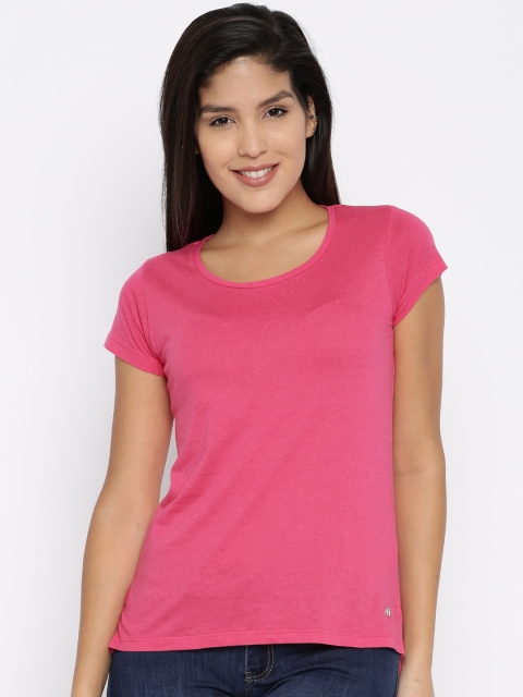 

Deal Jeans Women Pink Solid Top