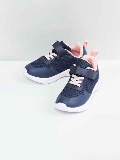 

max Girls Navy Blue PU Sneakers