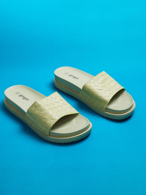 

Ginger by Lifestyle Women Green Sliders