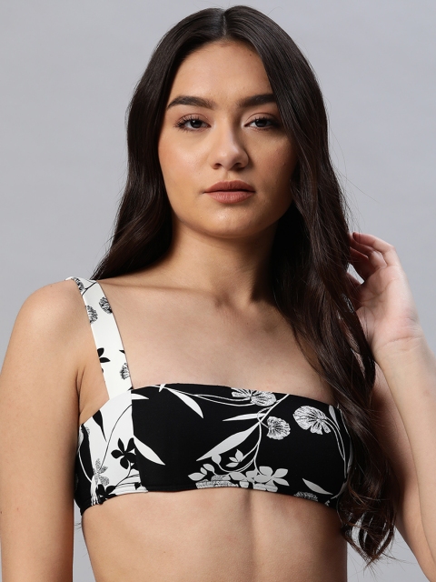 

Marks & Spencer Women Black & White Swim Top