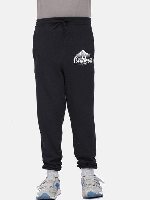 

MTB Boys Black Solid Slim Fit Joggers