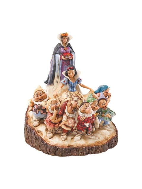 

Enesco Brown & Blue Disney Traditions Wood Carved Snow White Figure