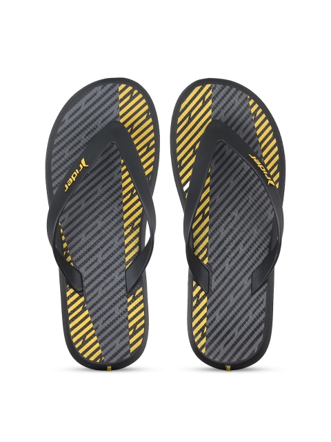 

Rider Men Black & Yellow Printed Flip-Flops