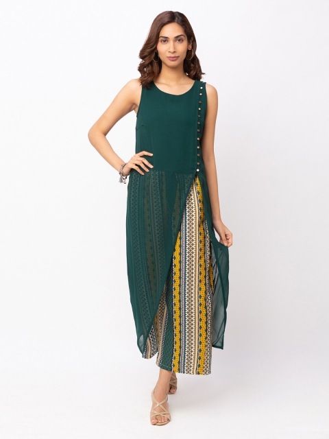 

Iti Green Maxi Longline Top