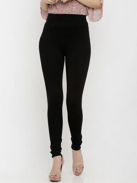 

Kraus Jeans Women Black Solid Skinny Fit Tregging
