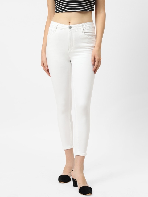 

Kraus Jeans Women White Skinny Fit High-Rise Stretchable Jeans