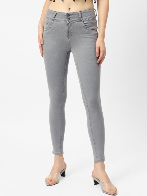

Kraus Jeans Women Grey Skinny Fit High-Rise Stretchable Jeans