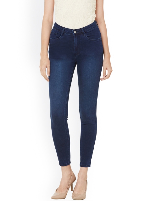 

Kraus Jeans Women Blue Skinny Fit High-Rise Light Fade Stretchable Jeans