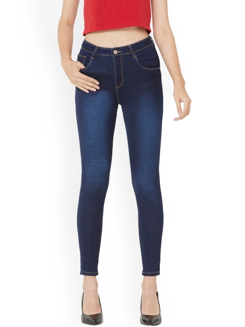 

Kraus Jeans Women Blue Skinny Fit High-Rise Light Fade Stretchable Jeans