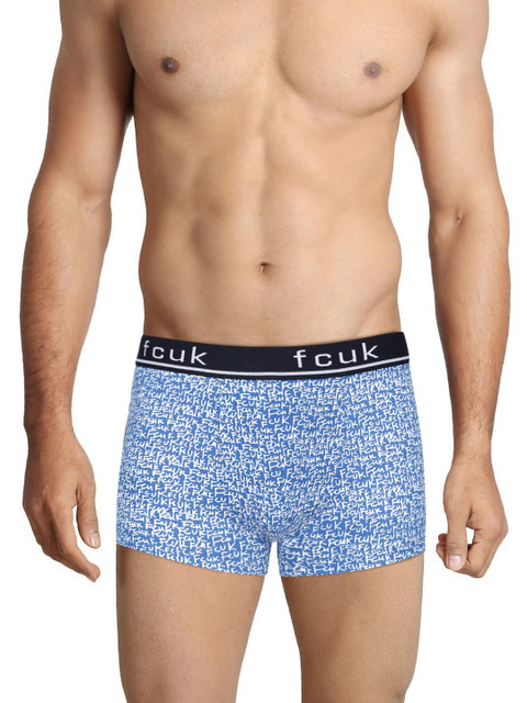 

FCUK Blue Printed Trunks FTR01