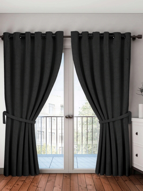 

Molly & Michel Grey Set of 2 Long Door Curtains