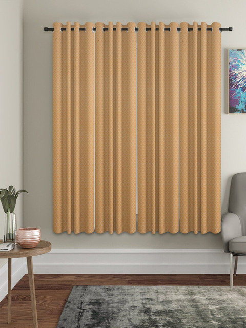 

Molly & Michel Beige Set of 4 Window Curtain