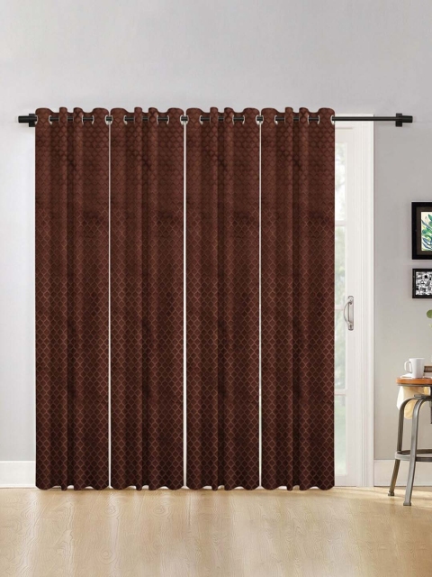 

Molly & Michel Brown Set of 4 Ethnic Motifs Door Curtain