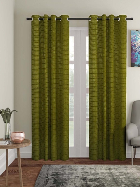 

Molly & Michel Green Set of 2 Door Curtains