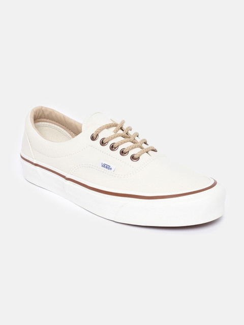 

Vans Unisex Off White Solid Sneakers