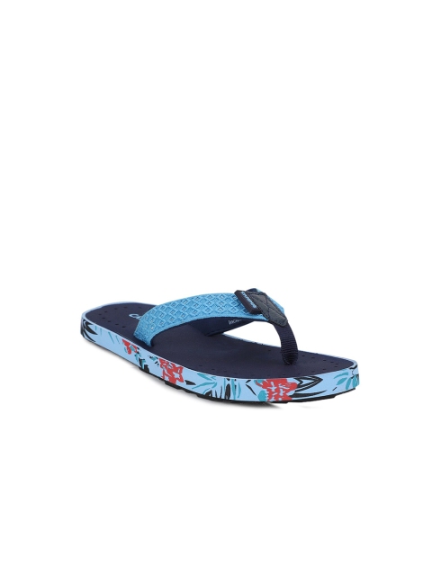 

Campus Women Navy Blue Printed Thong Flip-flops