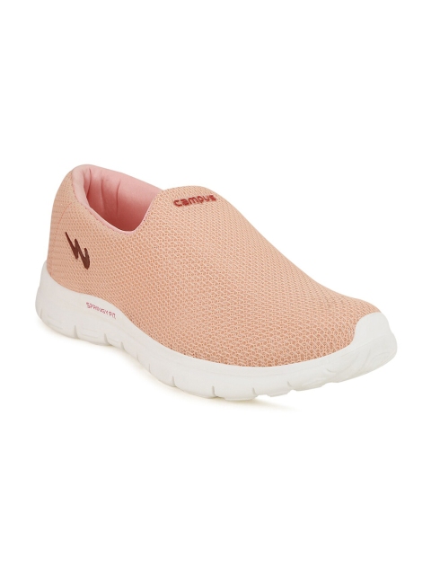 

Campus Women Peach-Coloured Mesh Walking Shoes