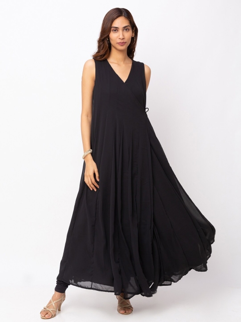

Iti Black Georgette Maxi Dress