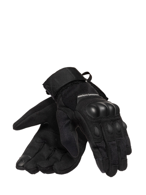 

Royal Enfield Women Black Solid Leather Riding Gloves