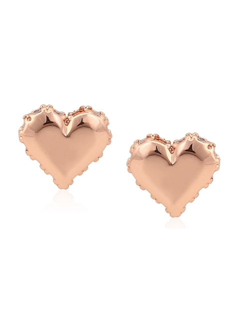 

Ted Baker Pink & Rose Gold Heart Shaped Studs Earrings