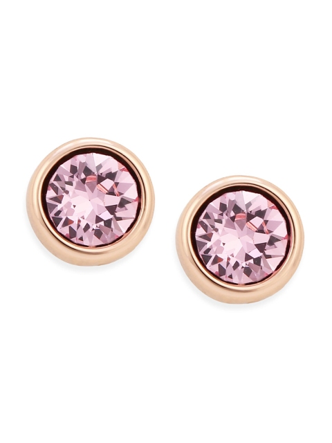 

Ted Baker Rose Gold-Plated & Pink Contemporary Studs Earrings