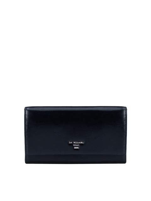 

Da Milano Women Black Leather Two Fold Wallet