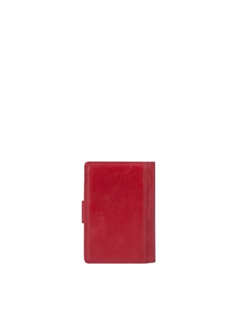 

Da Milano Women Red Leather Two Fold Wallet
