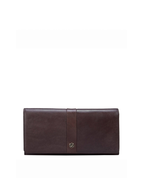 

Da Milano Women Brown Leather Envelope Wallet