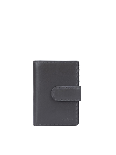 

Da Milano Women Grey Leather Two Fold Wallet