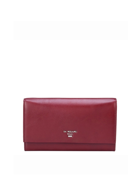 

Da Milano Women Maroon Leather Two Fold Wallet