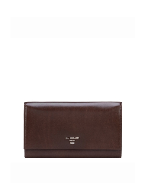

Da Milano Women Brown Leather Two Fold Wallet