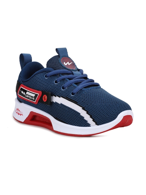 

Campus Unisex Kids Blue & Red Mesh Running Shoes