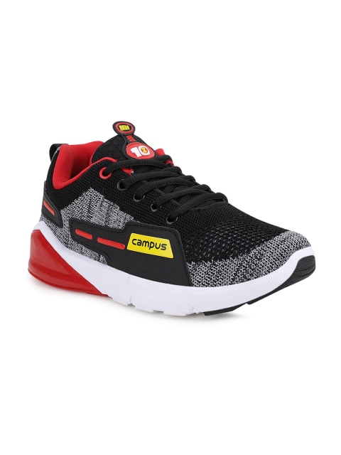 

Campus Unisex Kids Black Mesh Running Shoes