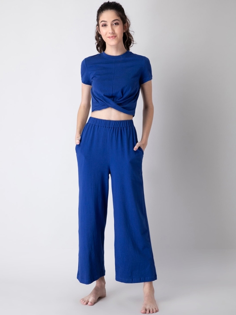 

FabAlley Women Blue Night suit