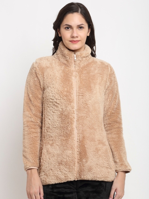 

Kanvin Women Beige Fur Sweatshirt