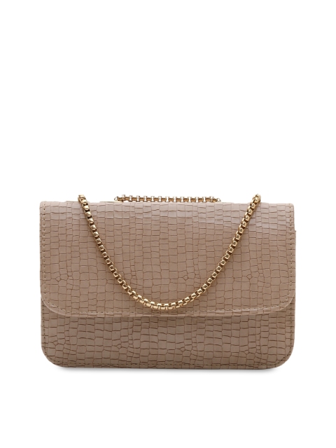 

gaura pakhi Pink Croc Textured Sling Bag
