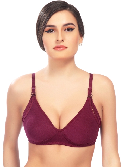 

Lady Love Maroon Medium-Coverage Maternity Bra LLBR8058