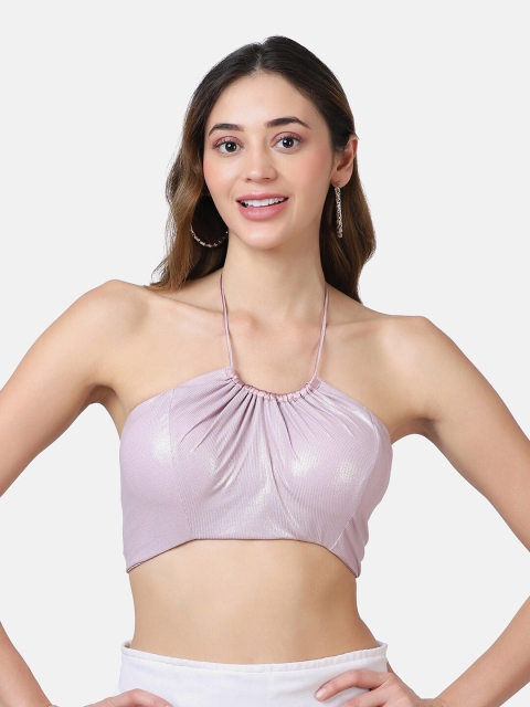 

Da Intimo Lavender Lightly Padded Bralette Bra DI-1344 MAUVE-I21