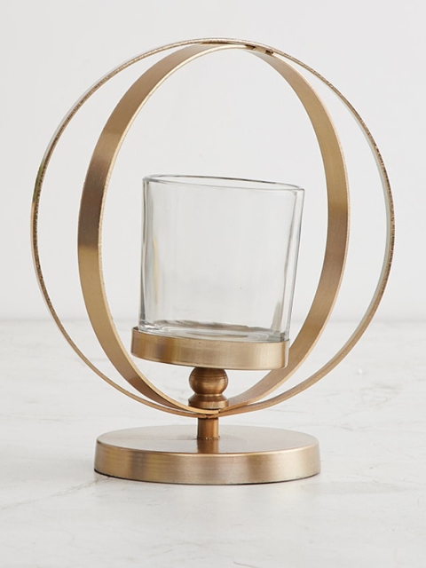 

Home Centre Gold Metal Candle Holder with Stand