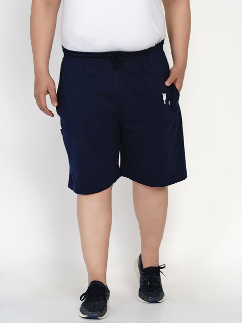 

Santonio Men Navy Blue Pure Cotton Lounge Shorts