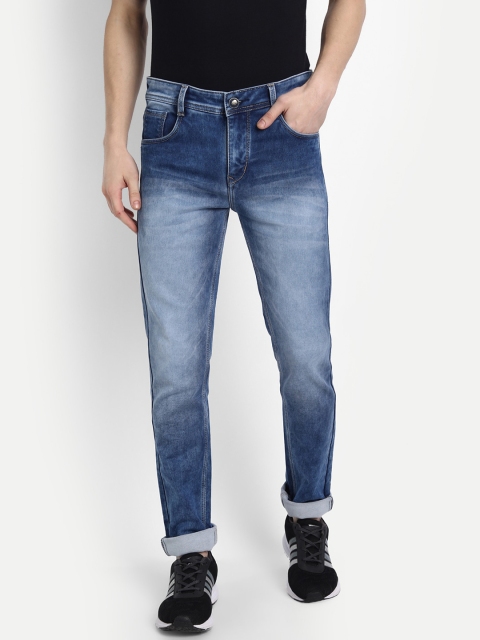 

BROADSTAR Men Blue Slim Fit Heavy Fade Stretchable Jeans