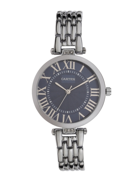 

Sandy D Carter Women Blue Dial & Silver Toned Stainless Steel Bracelet Style Straps Analogue Watch