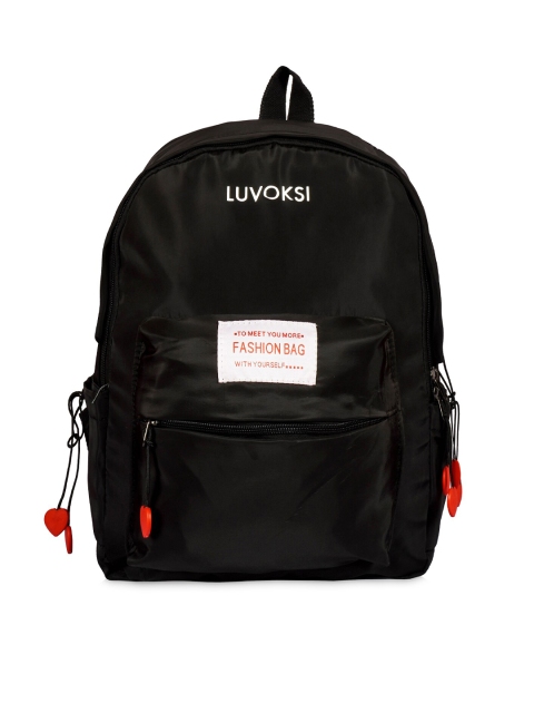 

Luvoksi Women Black Solid Backpack