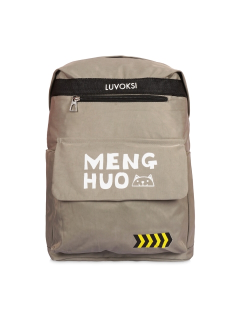 

Luvoksi Women Grey Typography Backpack